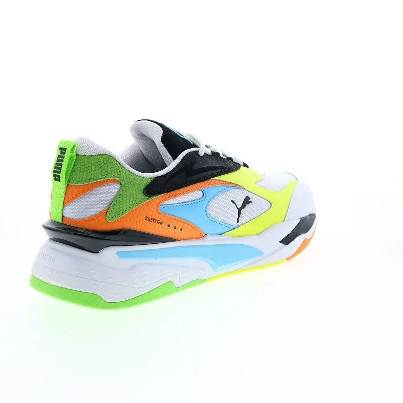 Puma Men's RS Fast Tropics Shoes - White / Black / Blue / Green / Yellow