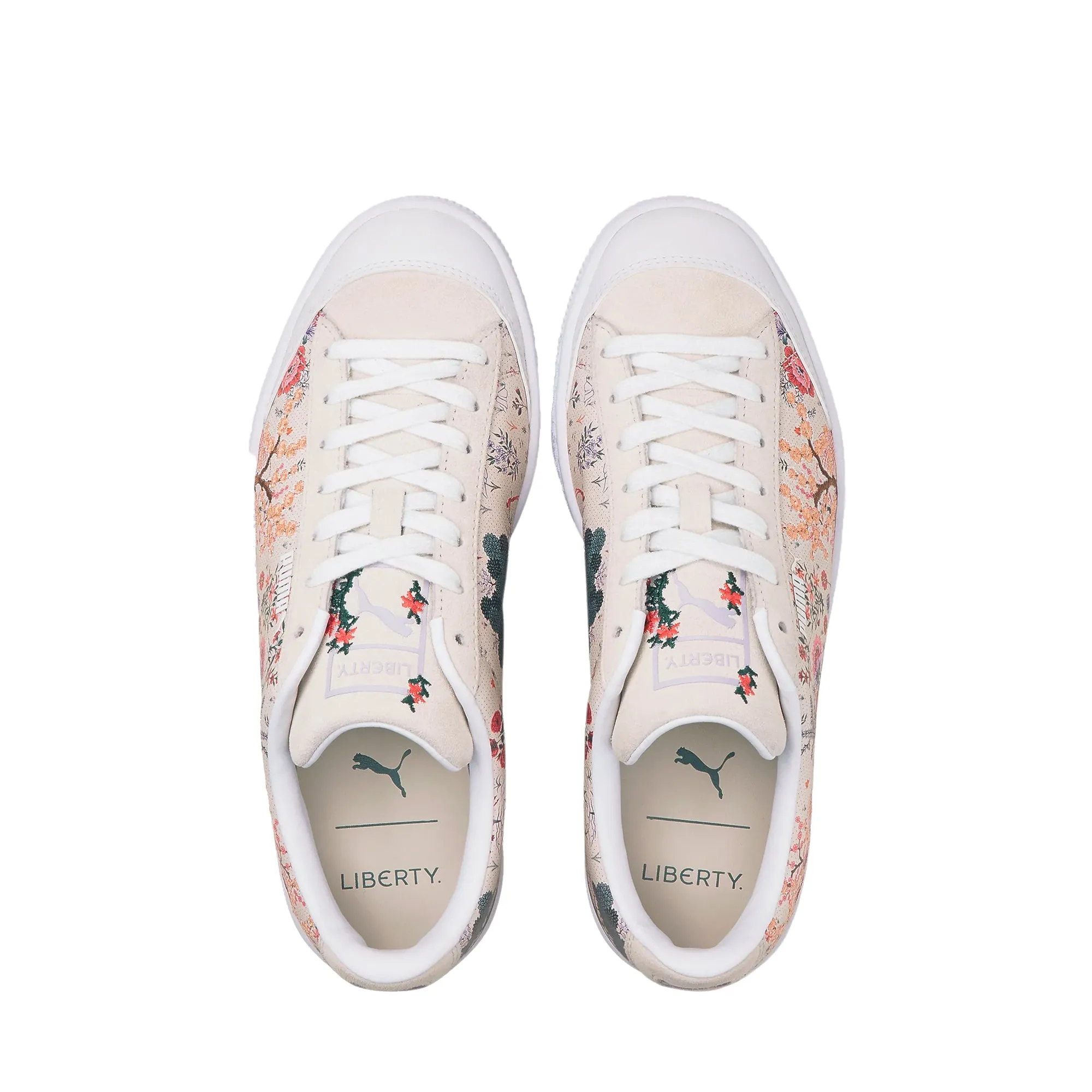 Puma x Liberty Womens Basket Shoes 'Birch'