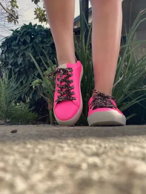 "Skylar" Sneaker (Hot Pink)