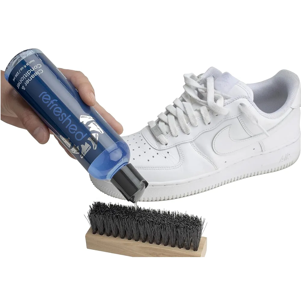 Refreshed Shoe Cleaner | 2x 8oz Cleaning Solution | 1x 8oz Stain Repellent | 1x 8oz White Shoe Cleaner Paint