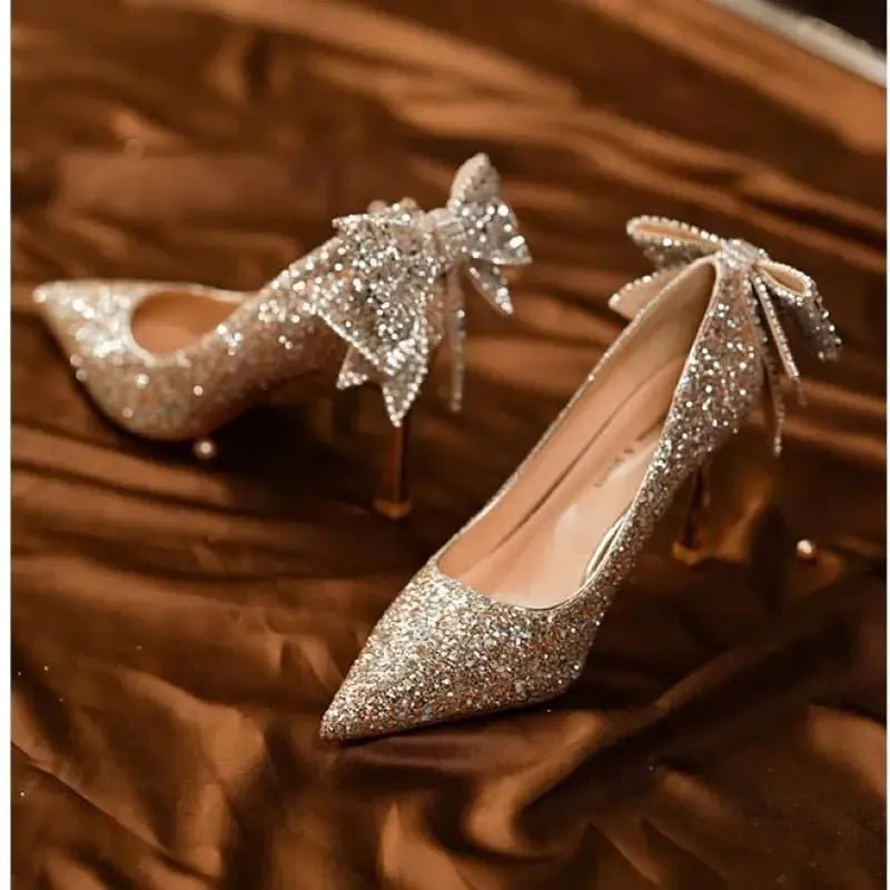 Rhinestone Crystal Sequins Shoes