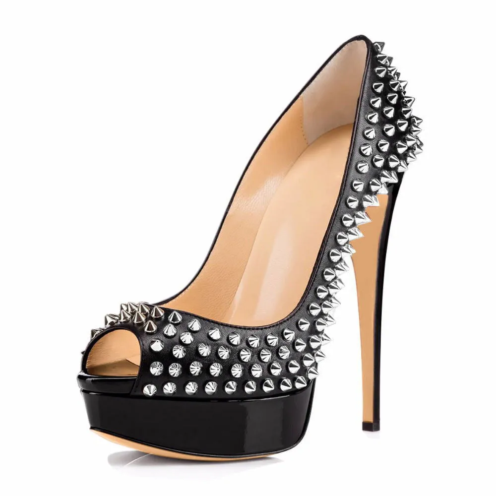 Rivet Super High Heel Women's Shoes