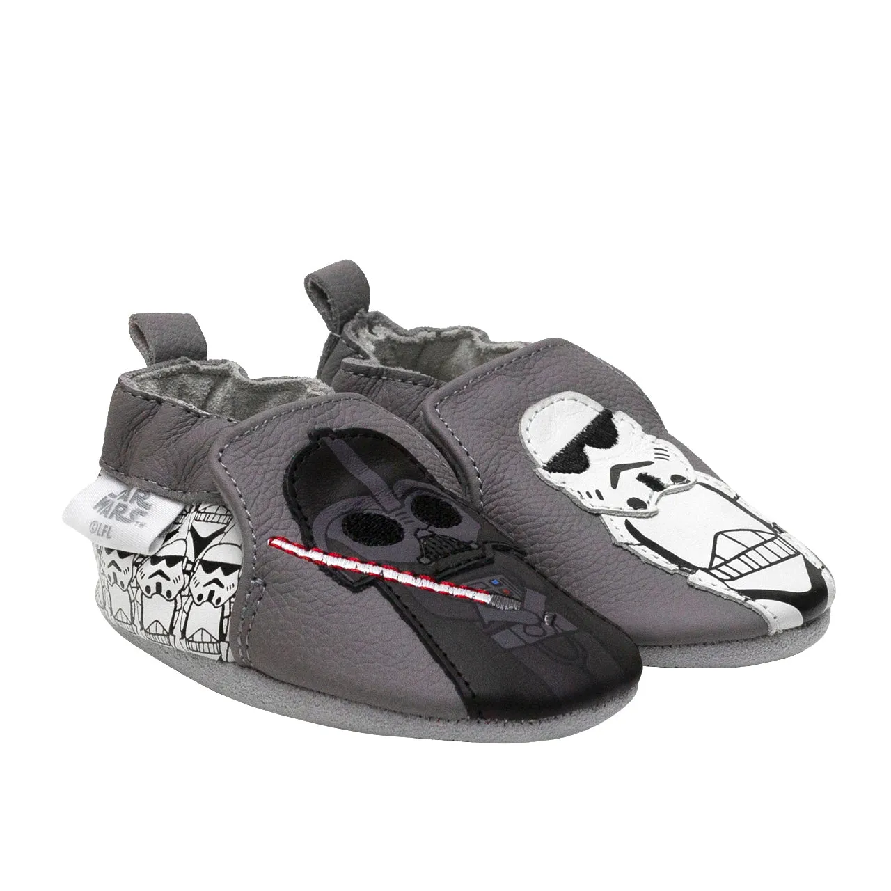 Robeez Star Wars™ The Empire Soft Soles Grey Color: Charcoal