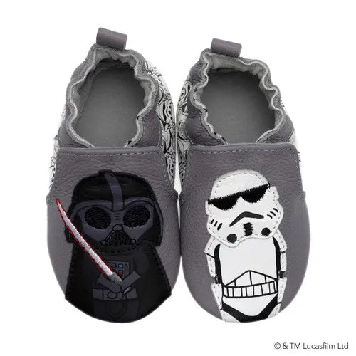 Robeez Star Wars™ The Empire Soft Soles Grey Color: Charcoal