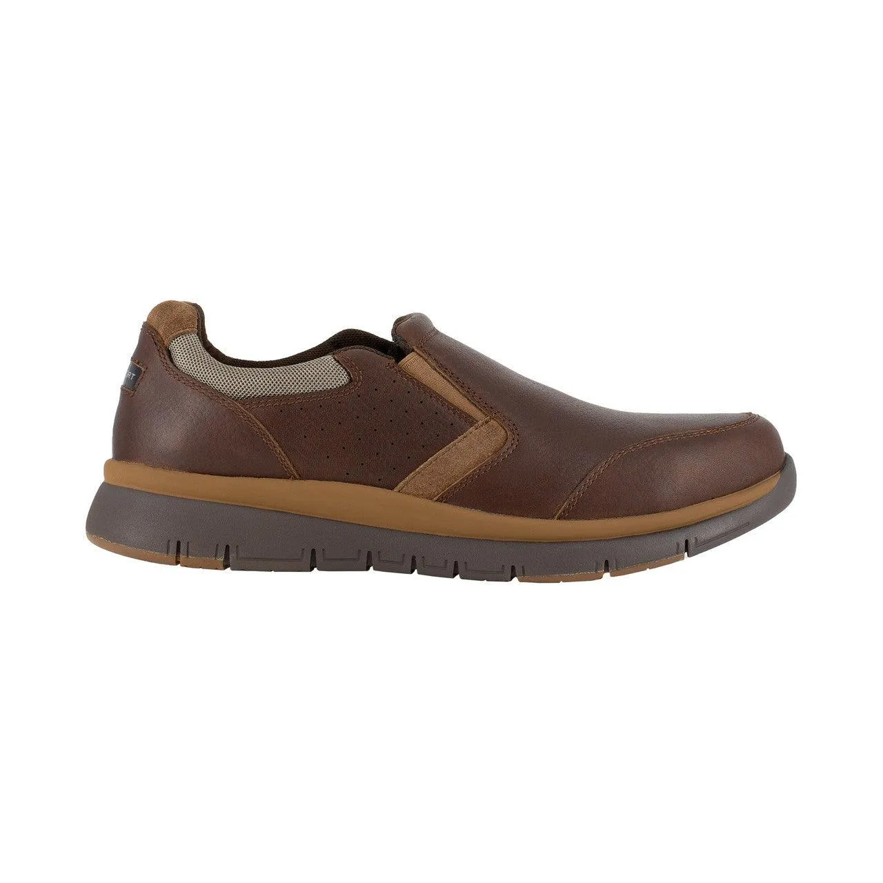 Rockport Men’s Brown Slip-On Steel Toe Casuals Work Shoe RK5710