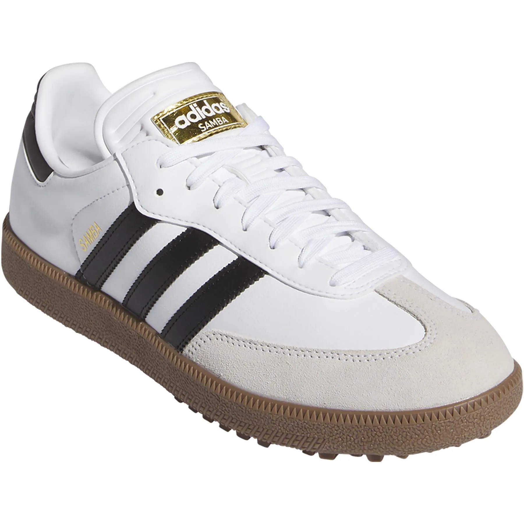 Samba Spikeless Golf Shoes White/Black - AW24