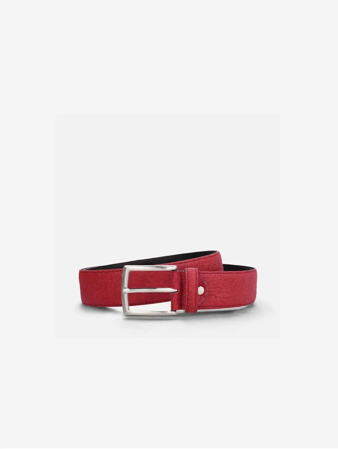 Seva Men's Piñatex Vegan Leather Belt | Red