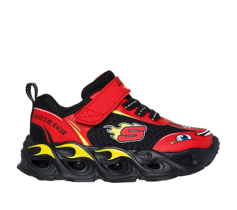 Skechers Boys Trainer S Lights Thermo-Flash Wheel Buddies Red/Black