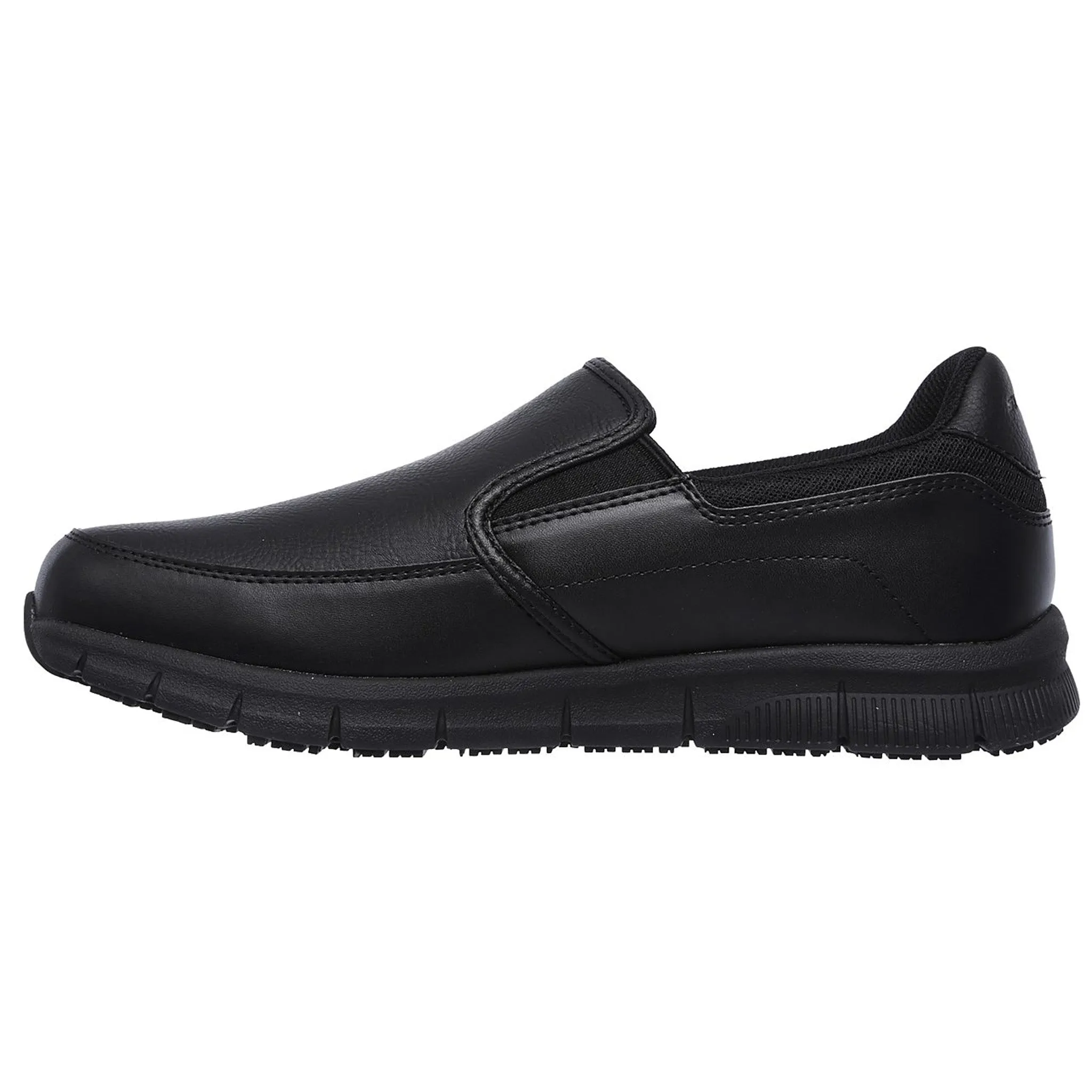 Skechers Men's 77157 Nampa Groton Slip Resistant Black Work Shoes