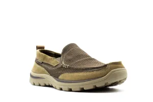 Skechers Superior-Milford Slip Ons Light Brown