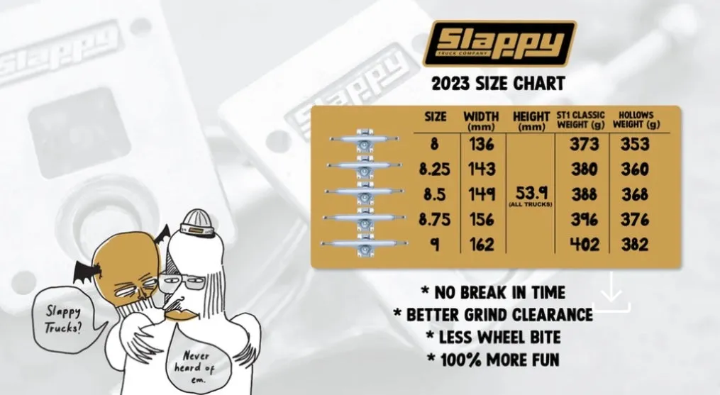 Slappy ST1 Hollow Trucks Polished Set (2)