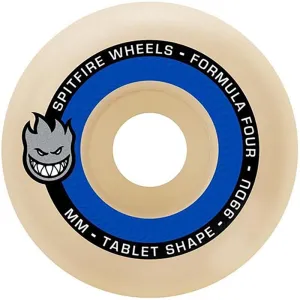 Spitfire 55mm 99d Formula Four BLUE Tablets Skateboard Wheels 4pk