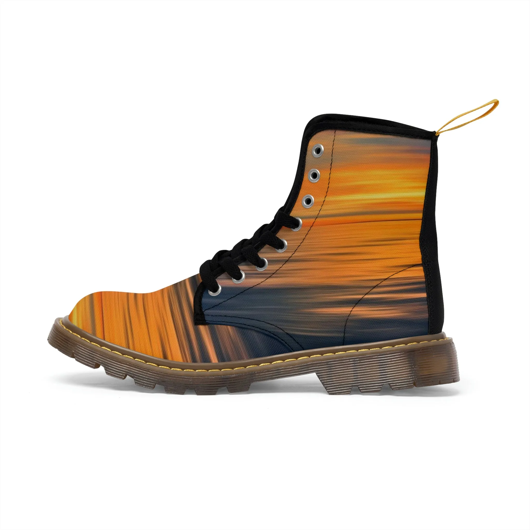 Sunset Women's Canvas Art Boots