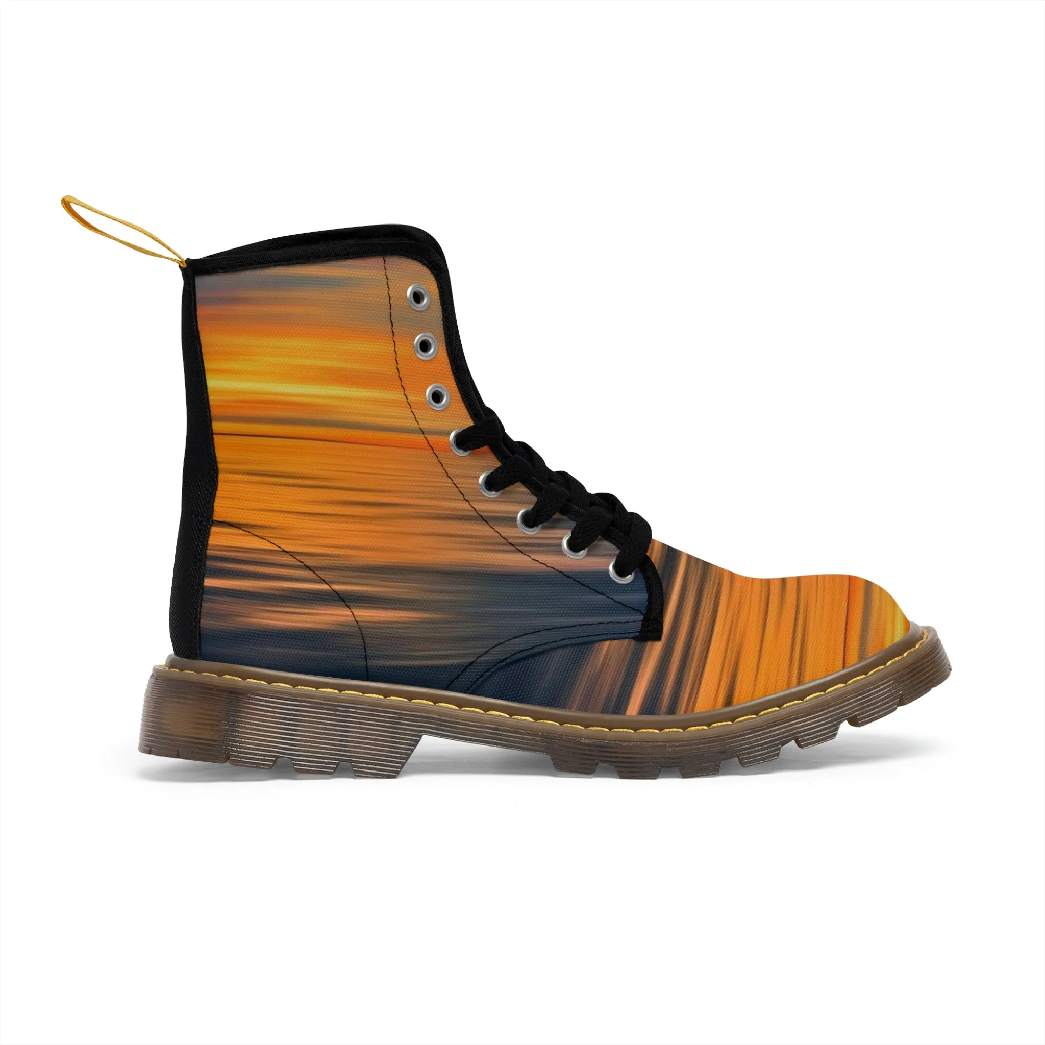 Sunset Women's Canvas Art Boots