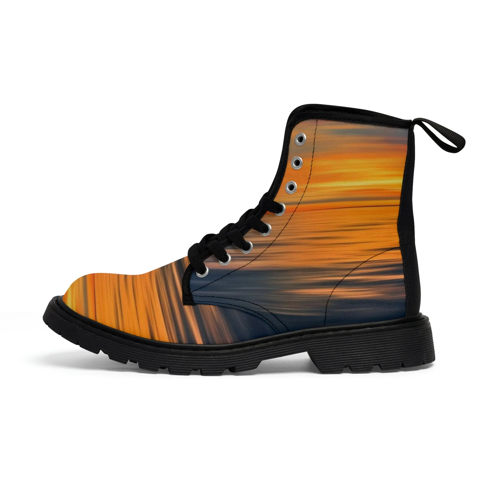 Sunset Women's Canvas Art Boots