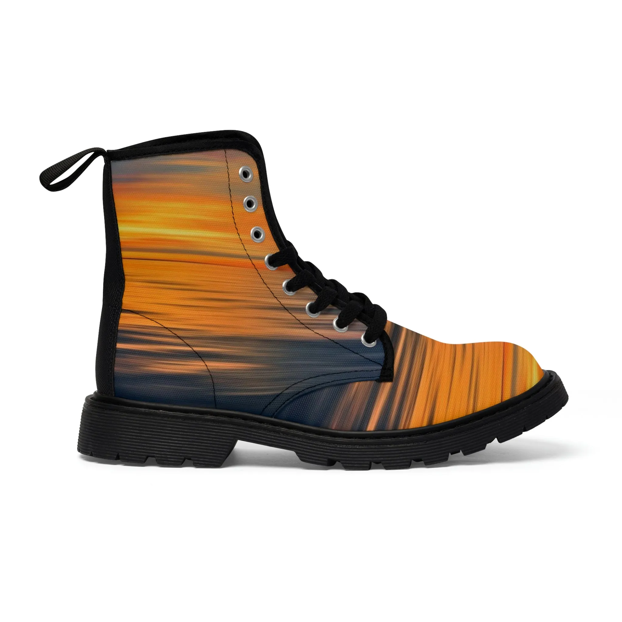 Sunset Women's Canvas Art Boots