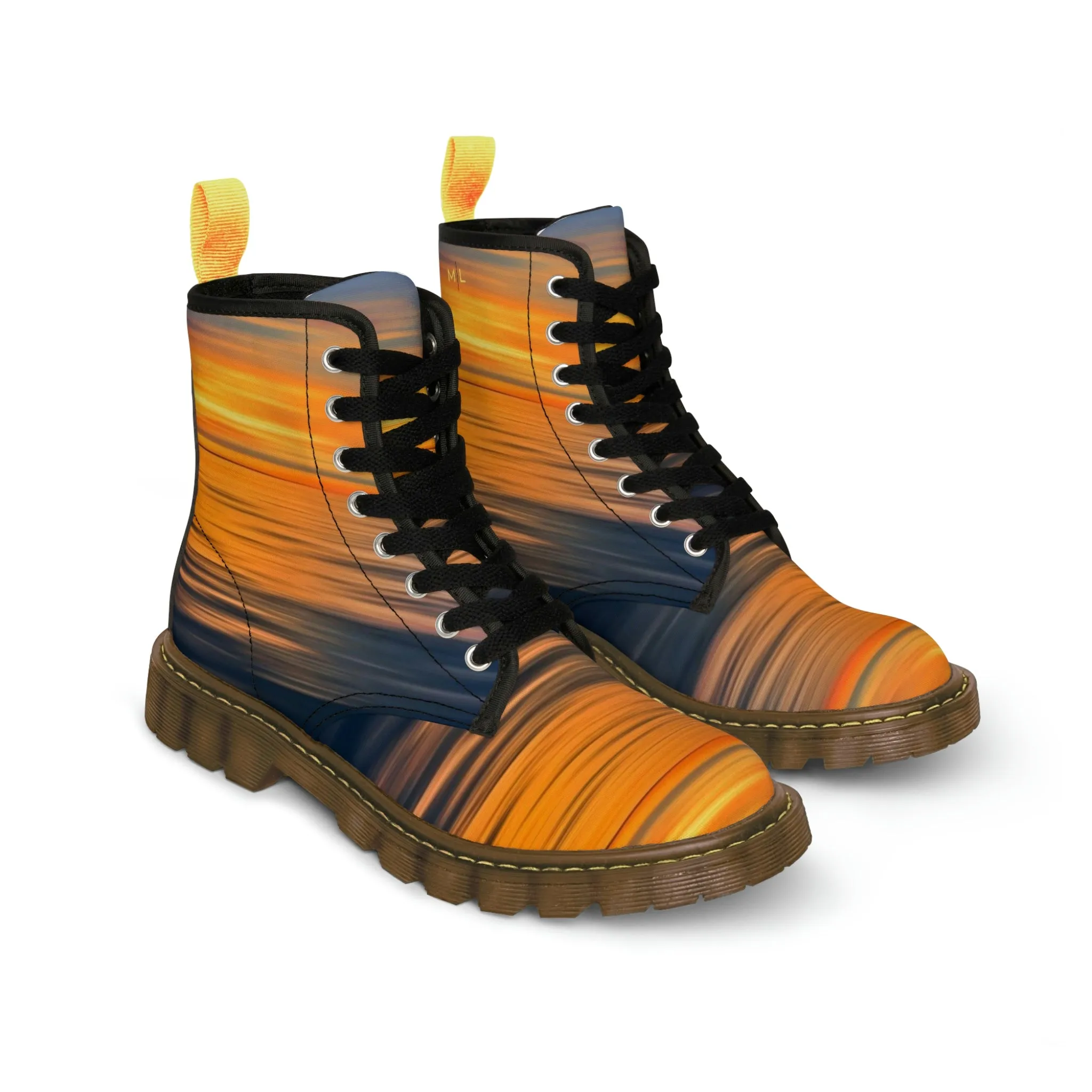 Sunset Women's Canvas Art Boots