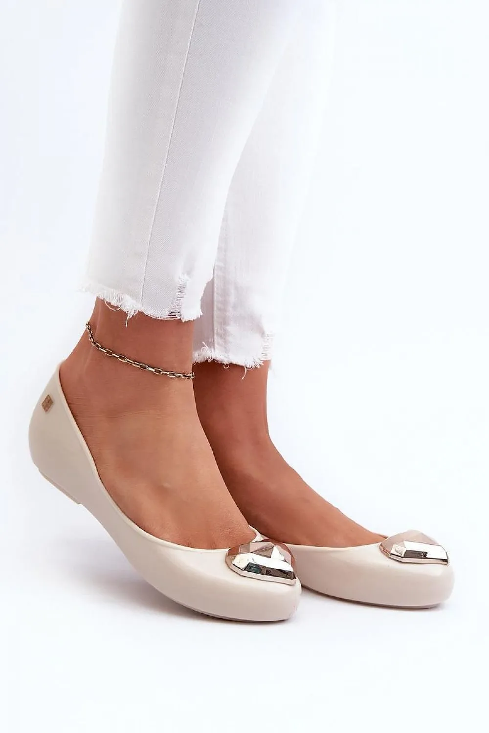 TEEK - Gem Bejeweled Heart Ballet Flats