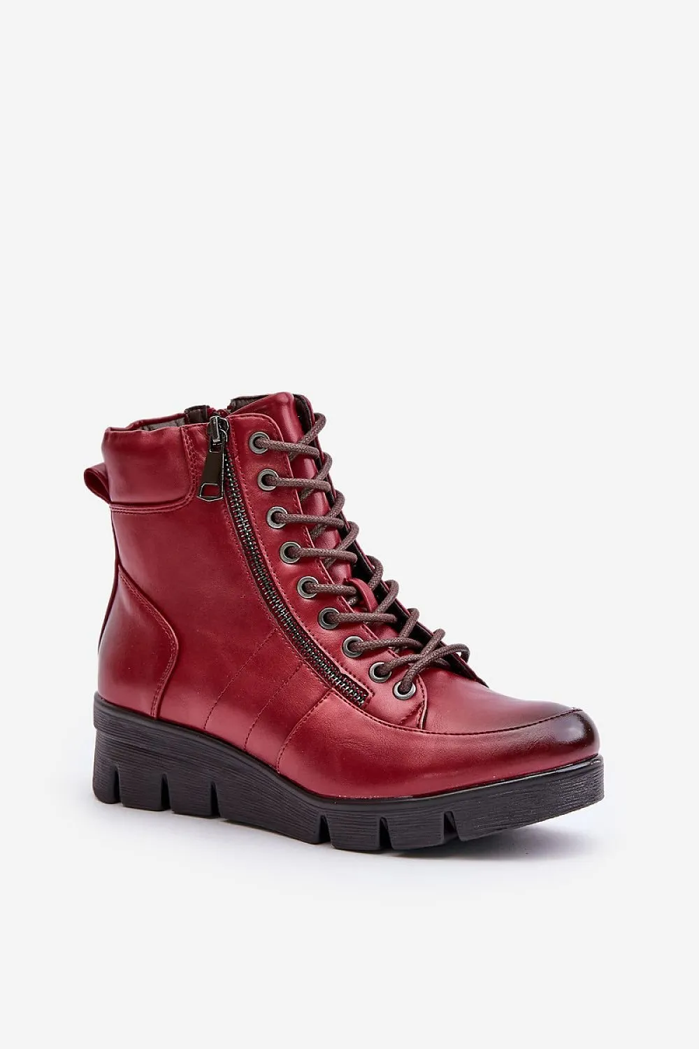 TEEK - High Top Parallel Laced Zip Boots