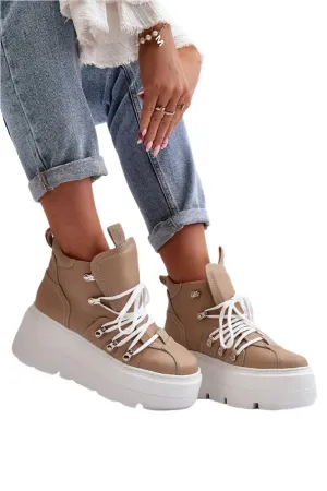 TEEK - Platform Laced High-Top Boots