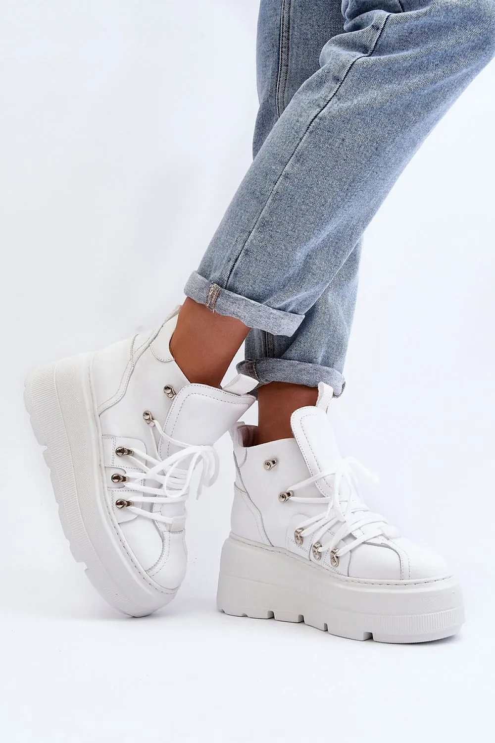 TEEK - Platform Laced High-Top Boots