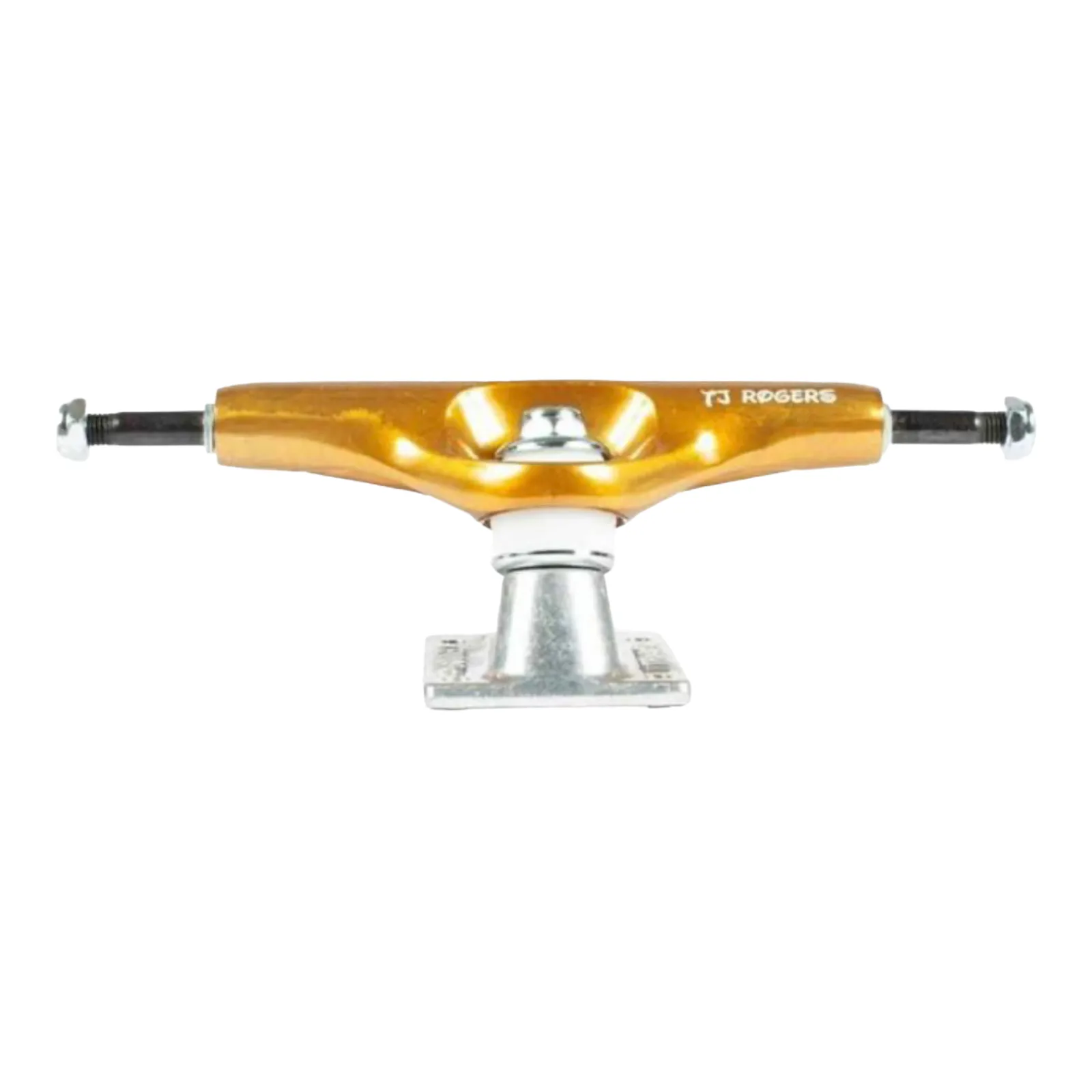 Tensor 5.5 Reg Aluminum TJ Rogers Trippy Character Trucks - Gold/Raw Set (2)