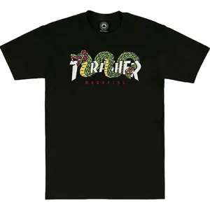 Thrasher Skateboard Magazine AZTEC Black Short Sleeve T-Shirts