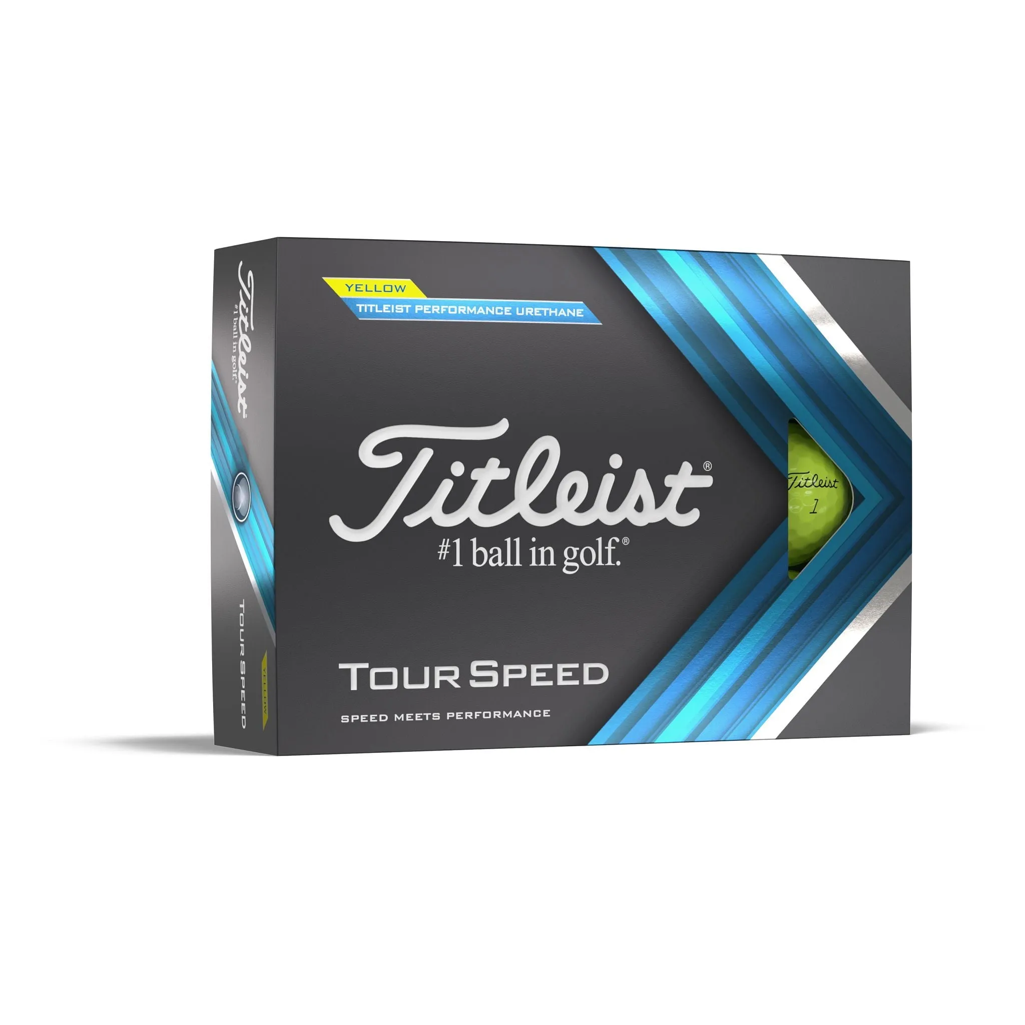 Titleist 2022 Tour Speed Golf Balls, 12 Pack, White