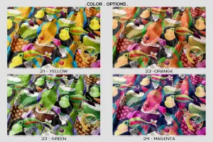 Toucan Bird Upholstery Fabric 3meters 4 Colors & 12 Furnishing Fabrics Tropical Birds Fabric By the Yard | D20021