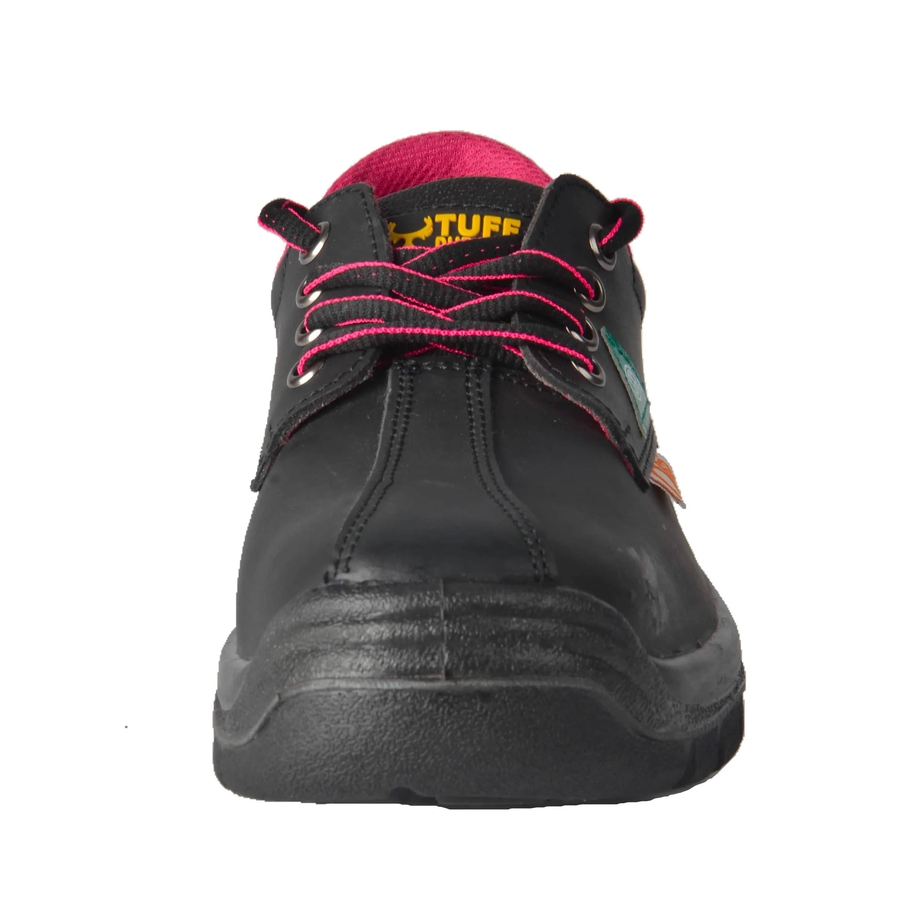 Tuff & Durable® - Lace Up Work Shoes with Steel Toe & Plate | Black