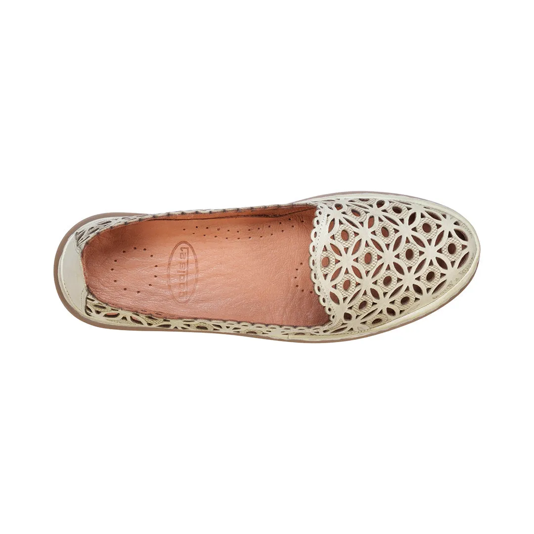 Tumi Mint Perforated Leather Flats