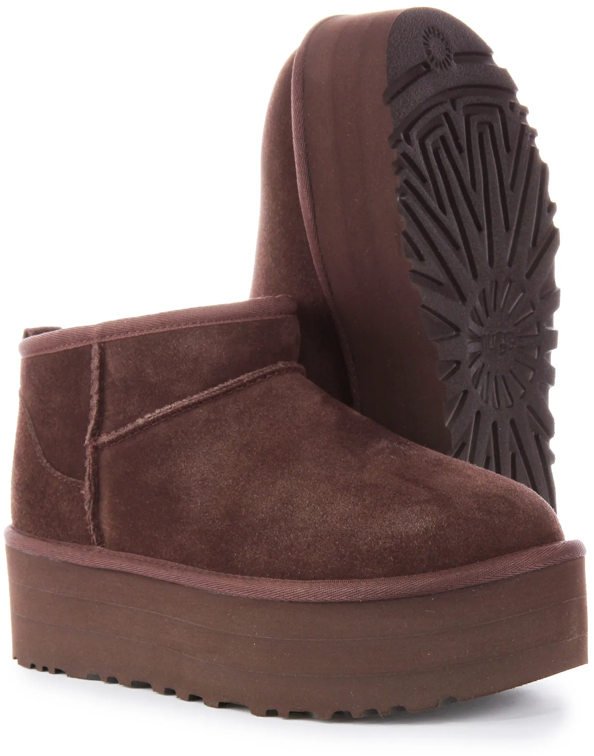 Ugg Australia Classic Ultra Mini In Dark Brown For Women