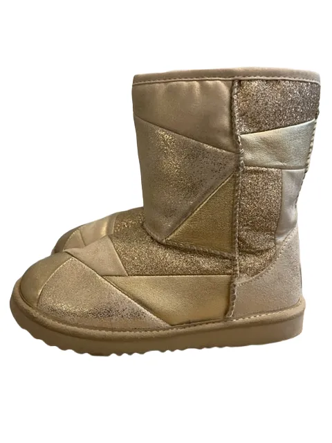 UGG SHORT PATCHWORK GOLD BOOT (SZ 3)