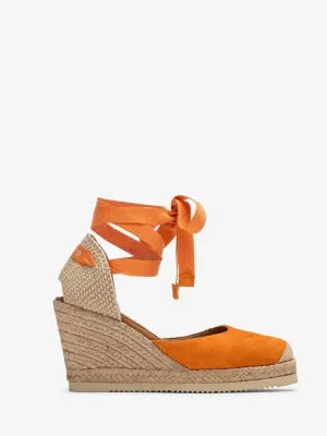 Unisa Carnot Wedged Sandals Clementine