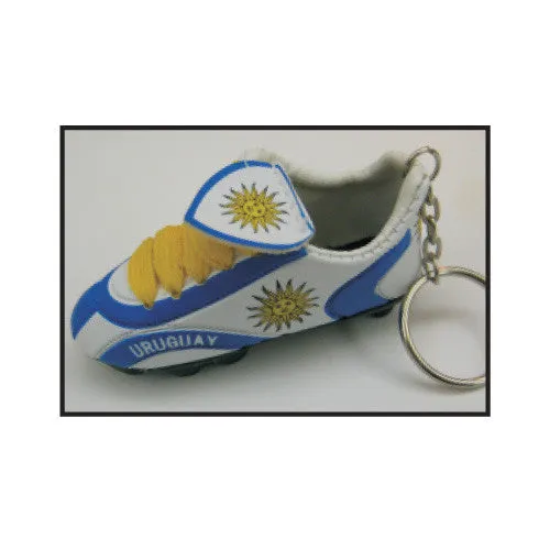 Uruguay Mini Soccer Shoe Key Chain