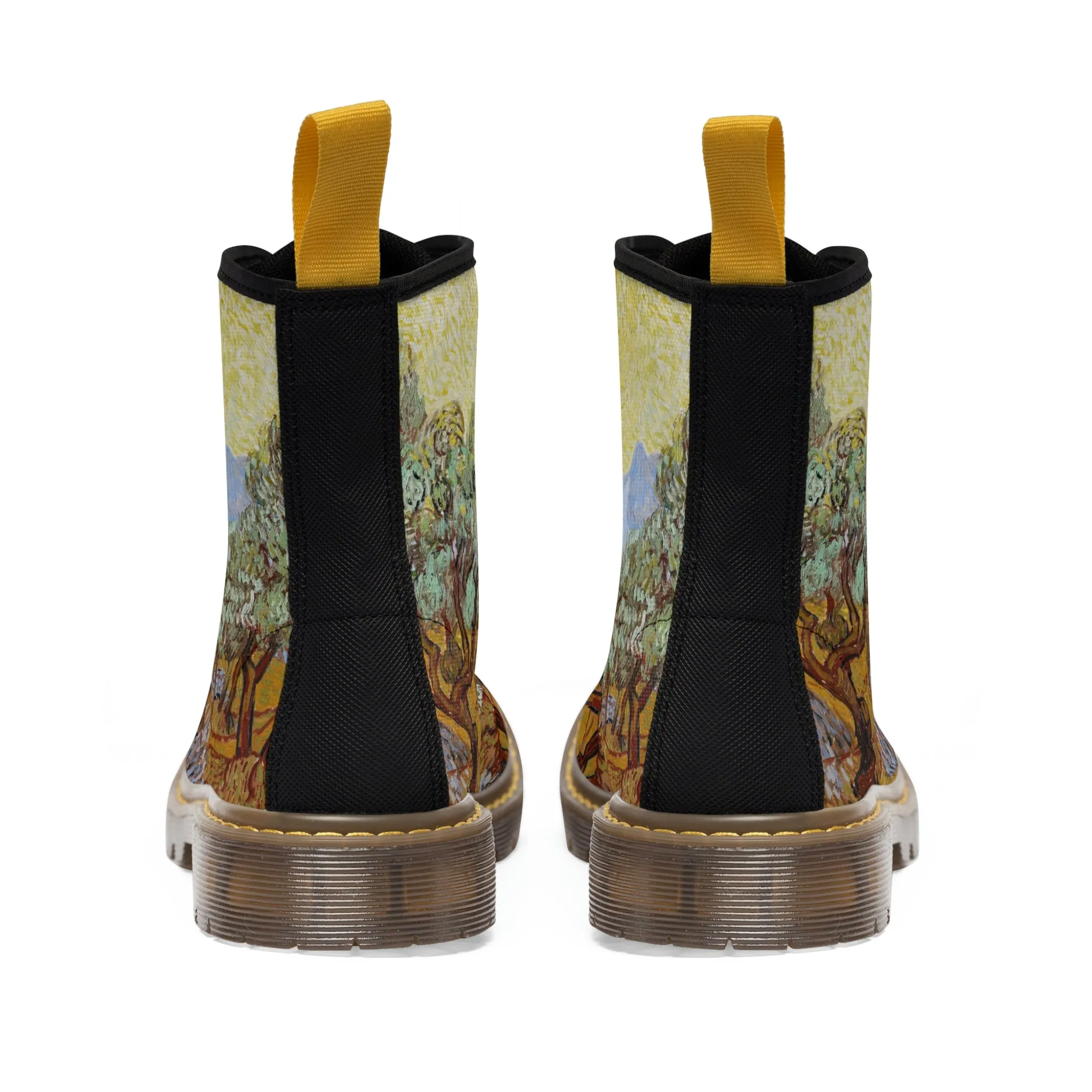 Van Gogh Olive trees Women’s Canvas Boots