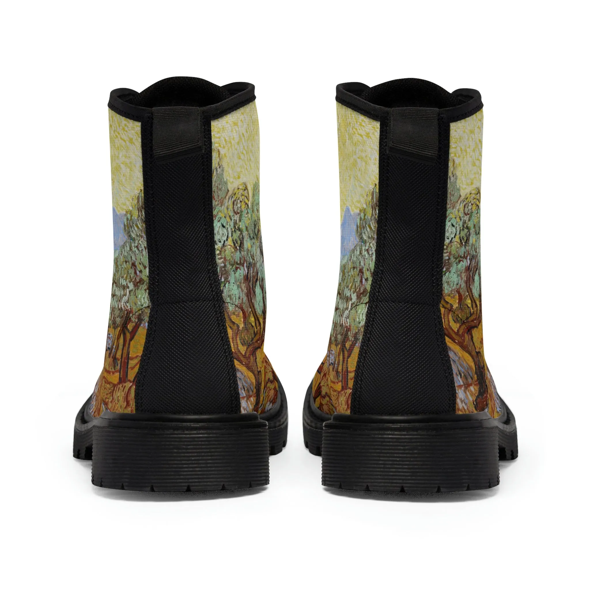 Van Gogh Olive trees Women’s Canvas Boots