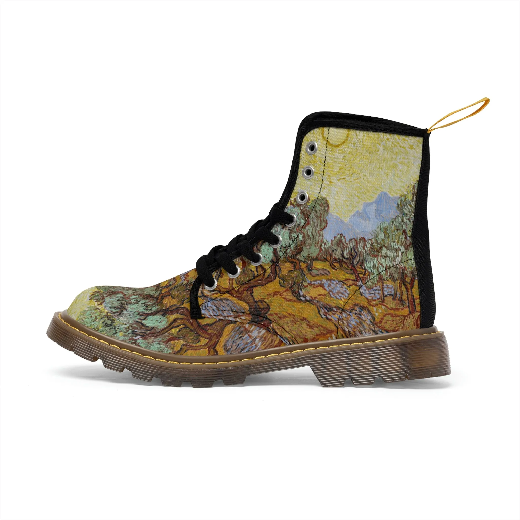 Van Gogh Olive trees Women’s Canvas Boots