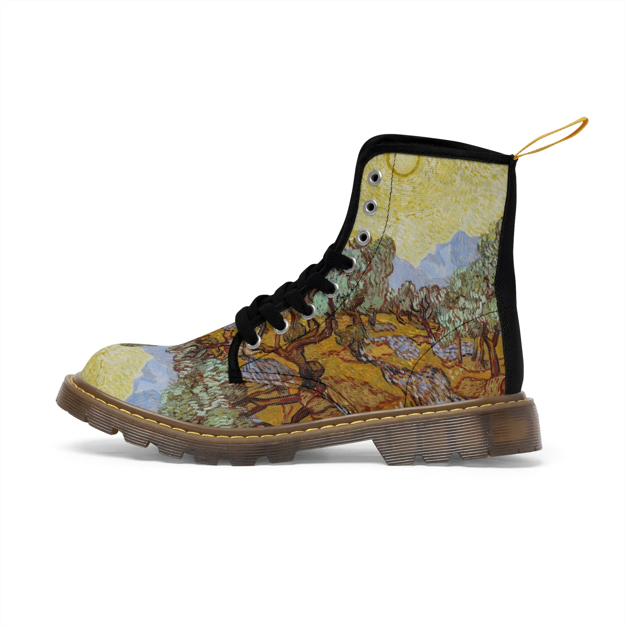 Van Gogh Olive trees Women’s Canvas Boots