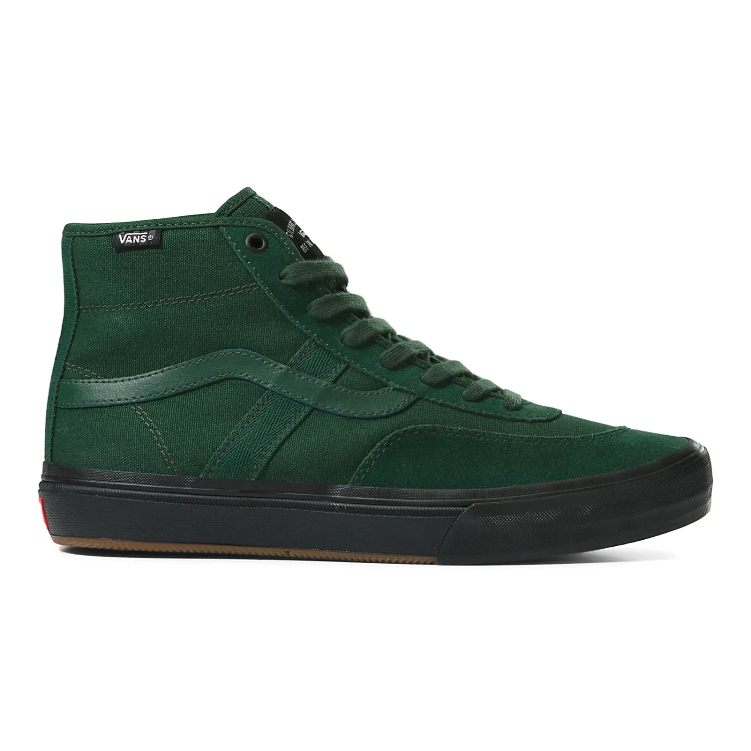 Vans Crockett High Men's Shoes - Dark Green/Black