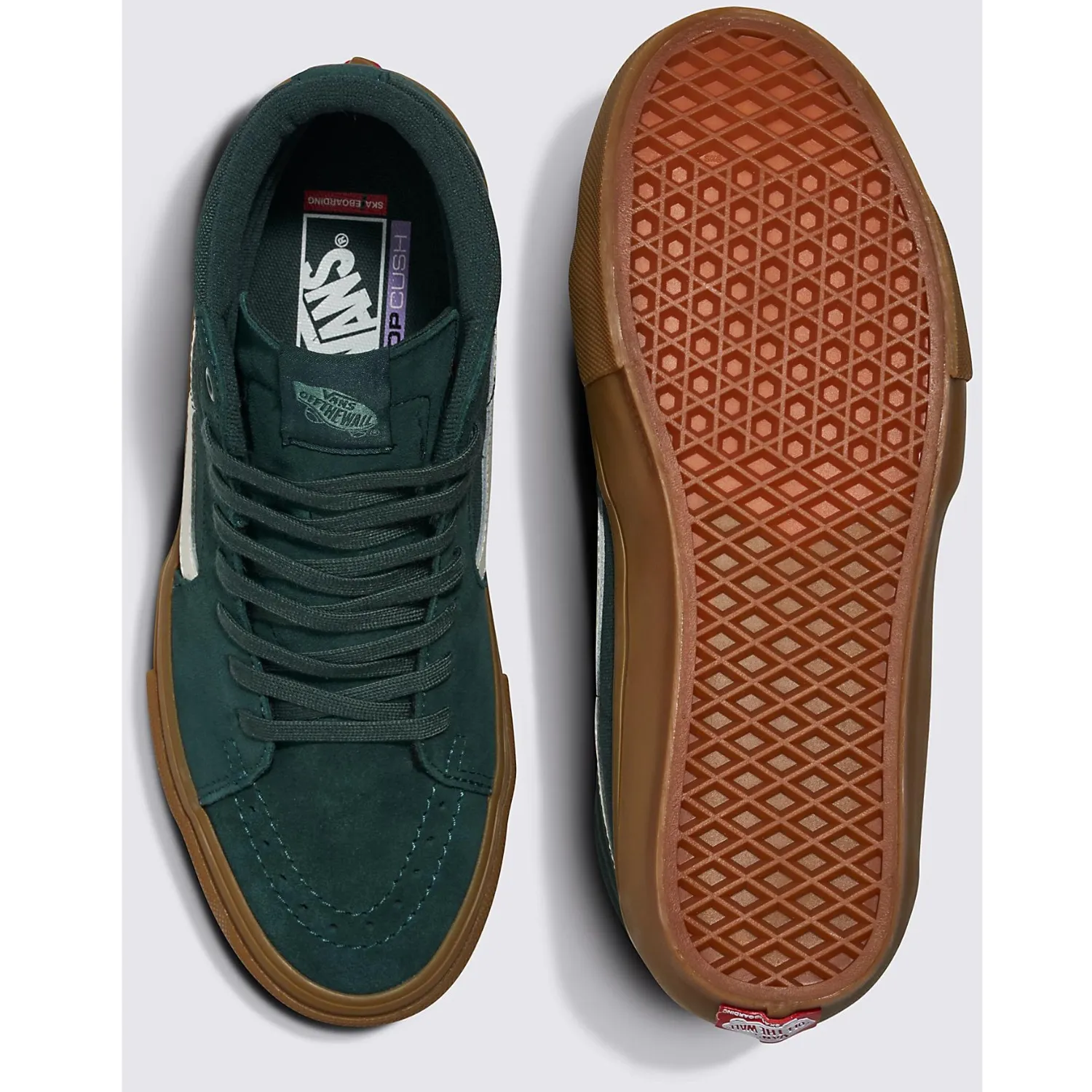 Vans Skate Sk8-Hi Dark Green/Gum Shoes