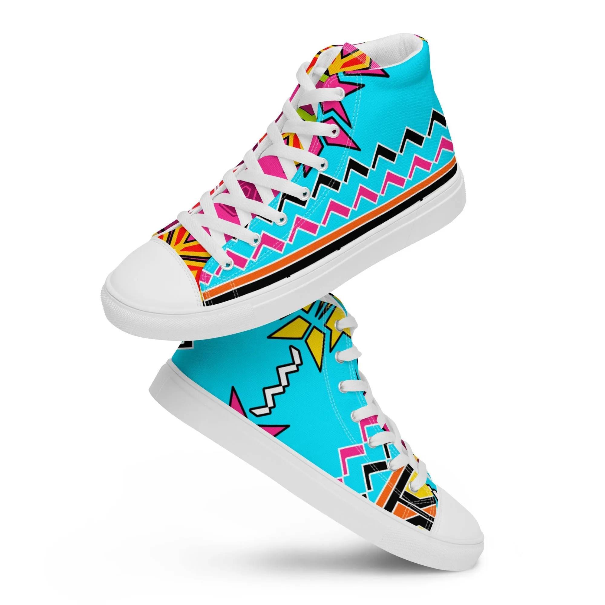 Vibing High Women’s Lace-Up Canvas High-Top Sneakers