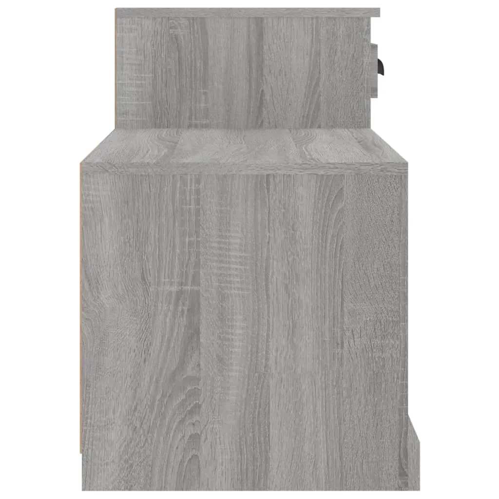 vidaXL Shoe Cabinet Grey Sonoma 100x42x60 cm Engineered Wood