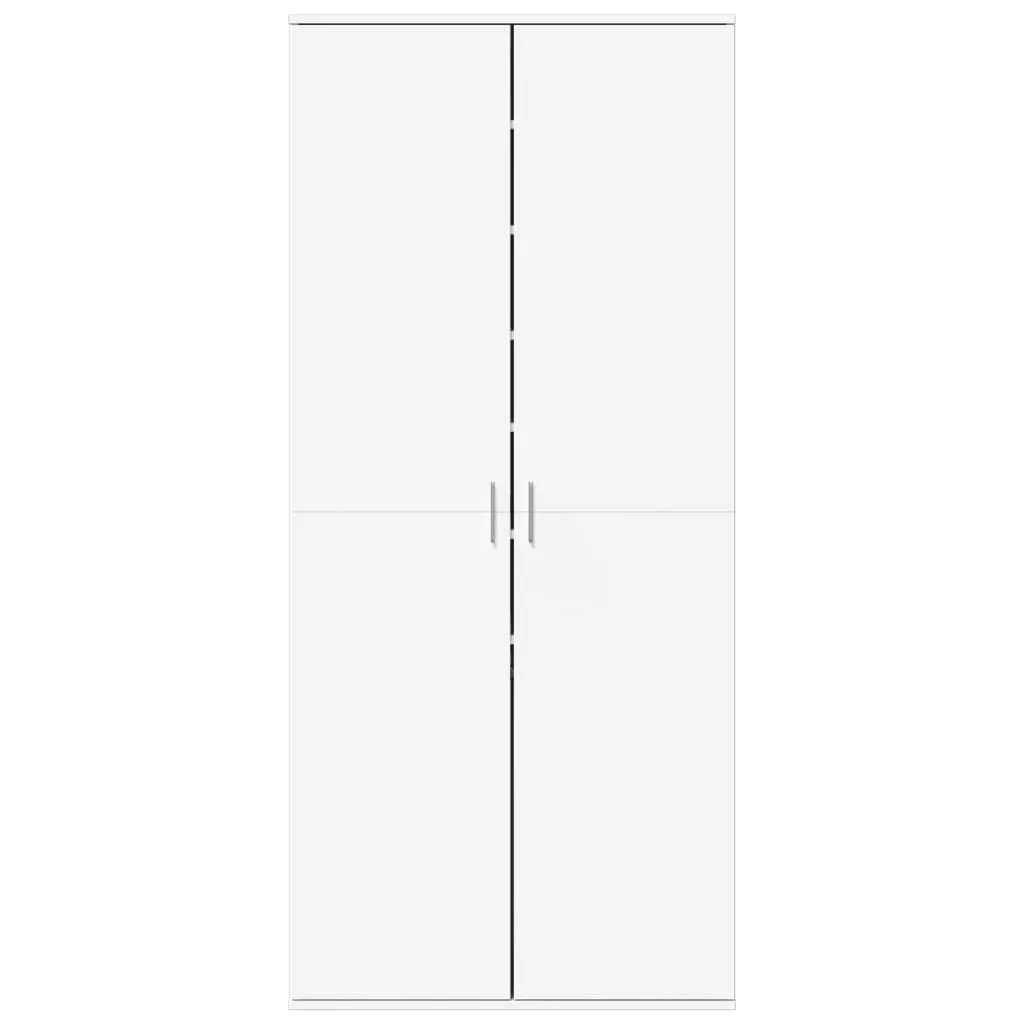 vidaXL Shoe Cabinet White 80x39x178 cm Engineered Wood