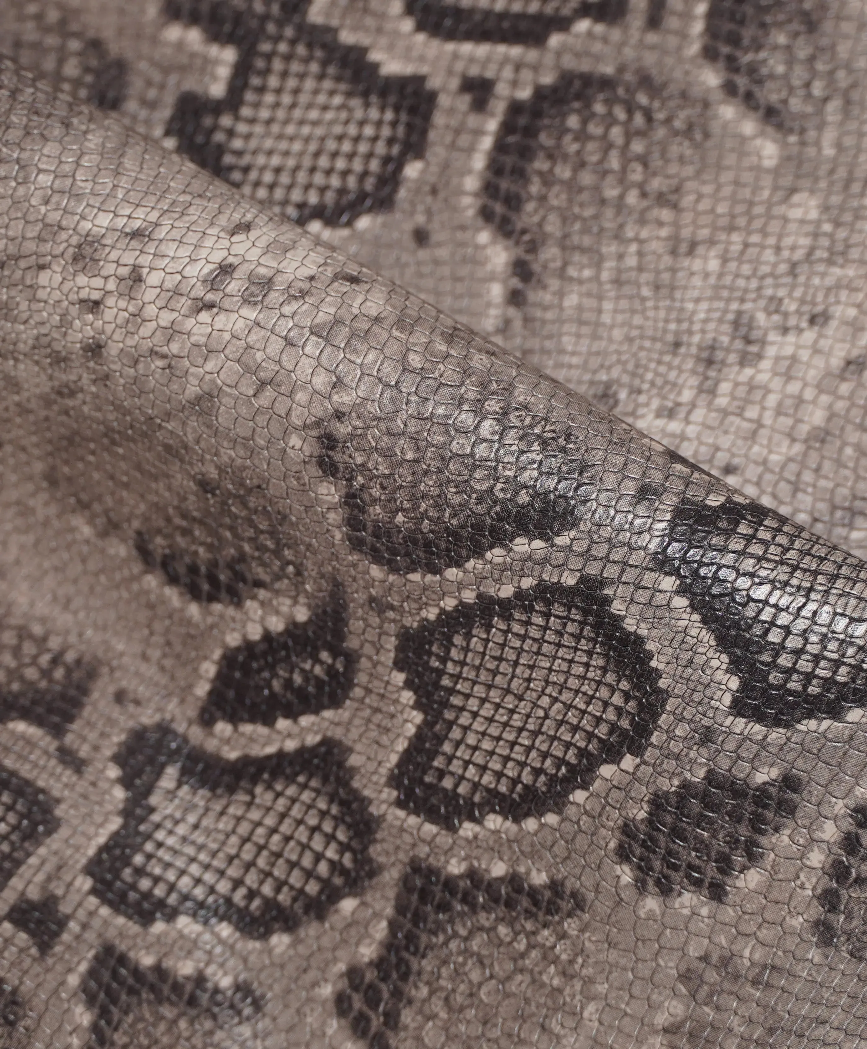 Viper Snake Embossed Cowhide