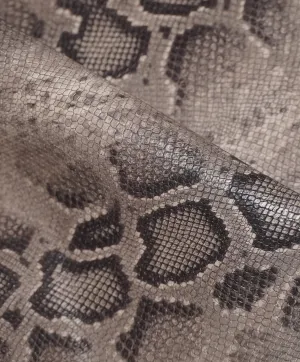 Viper Snake Embossed Cowhide