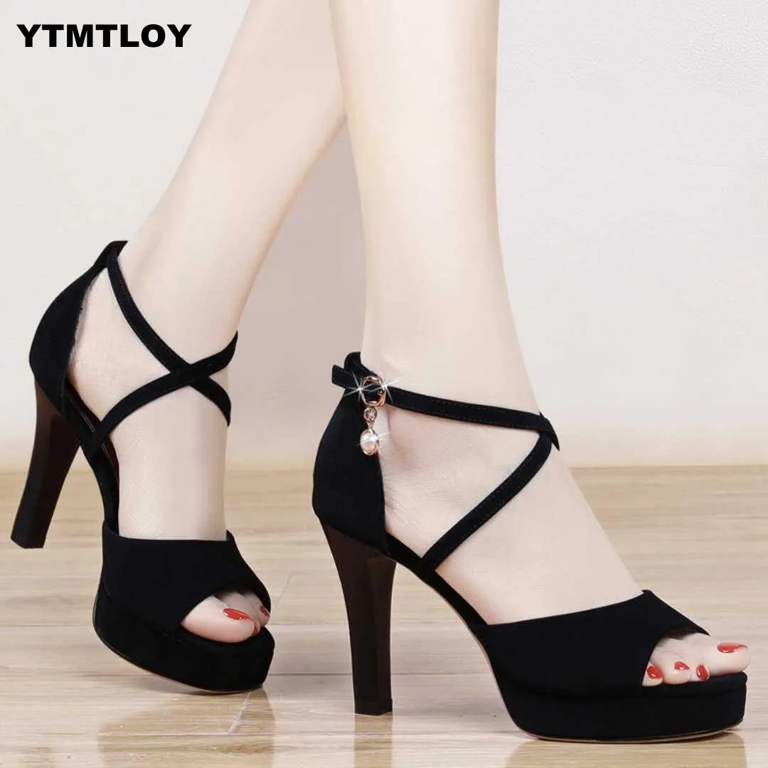 Womanhigh Heels Party Ankle Strap Summer Sandals