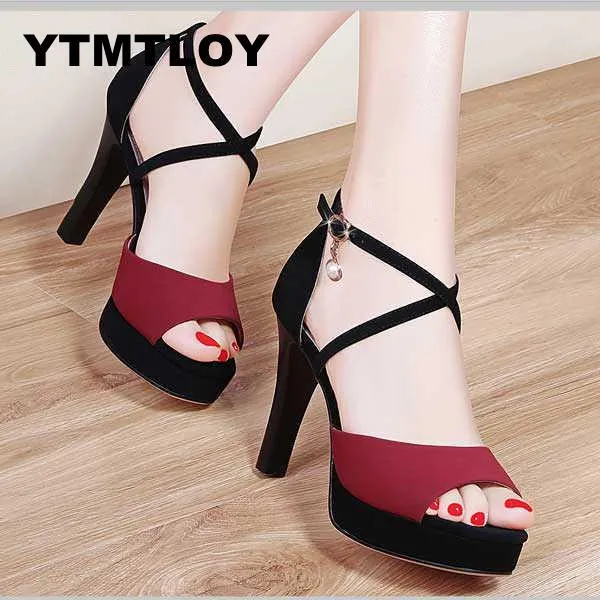 Womanhigh Heels Party Ankle Strap Summer Sandals