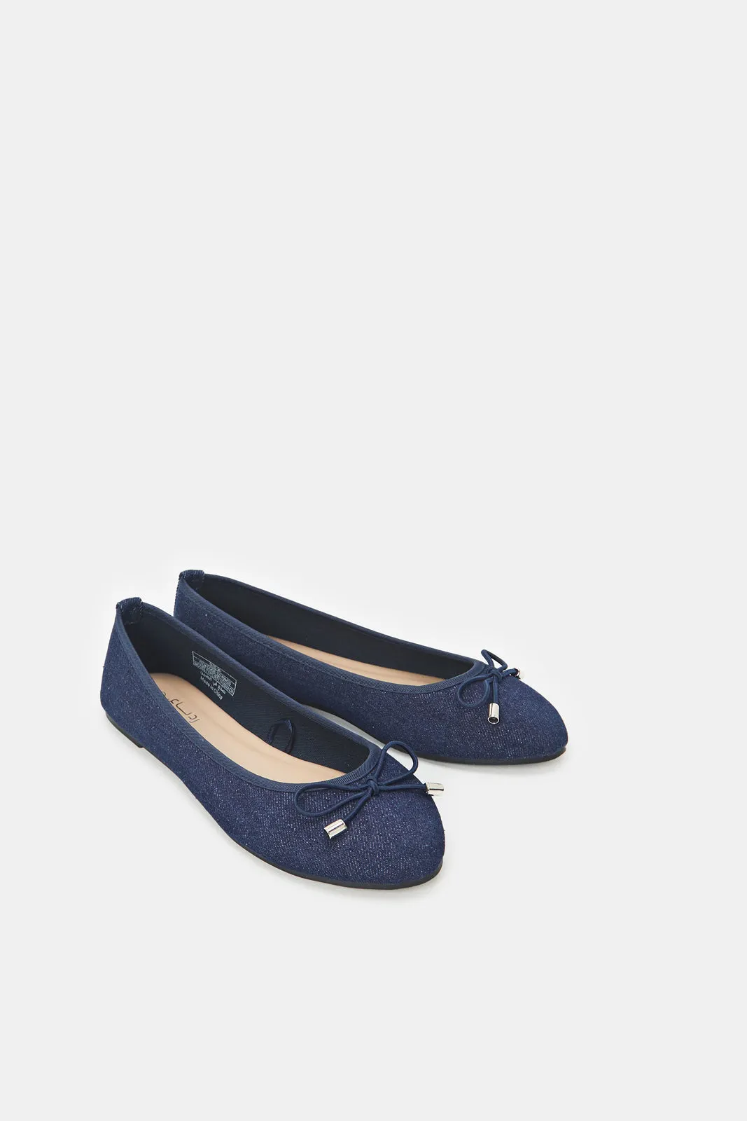 Women Blue Denim Ballerina