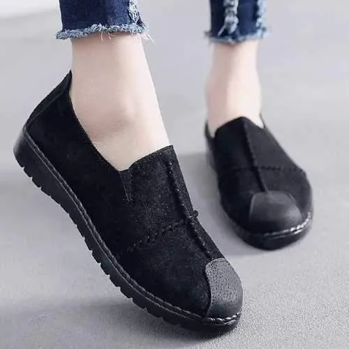 Women Casual Suede Soft Sole Loafers